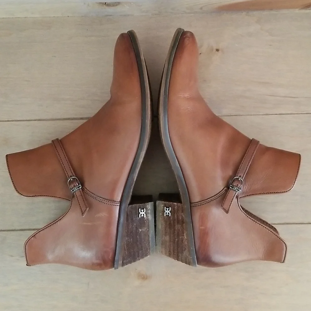 Sam Edelman Palmer Brown Leather Bootie